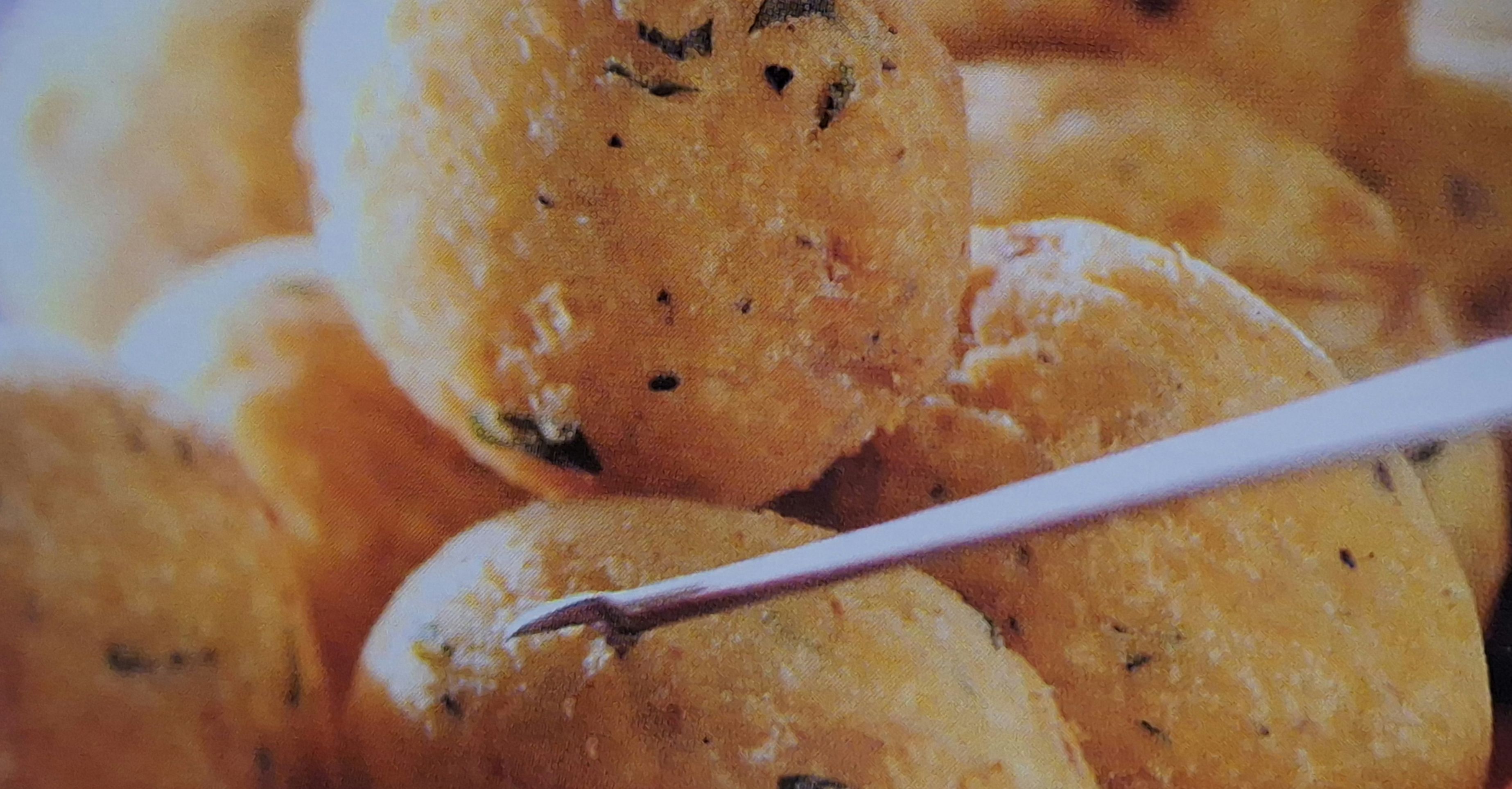 Bolitas de pescado y papa 	
