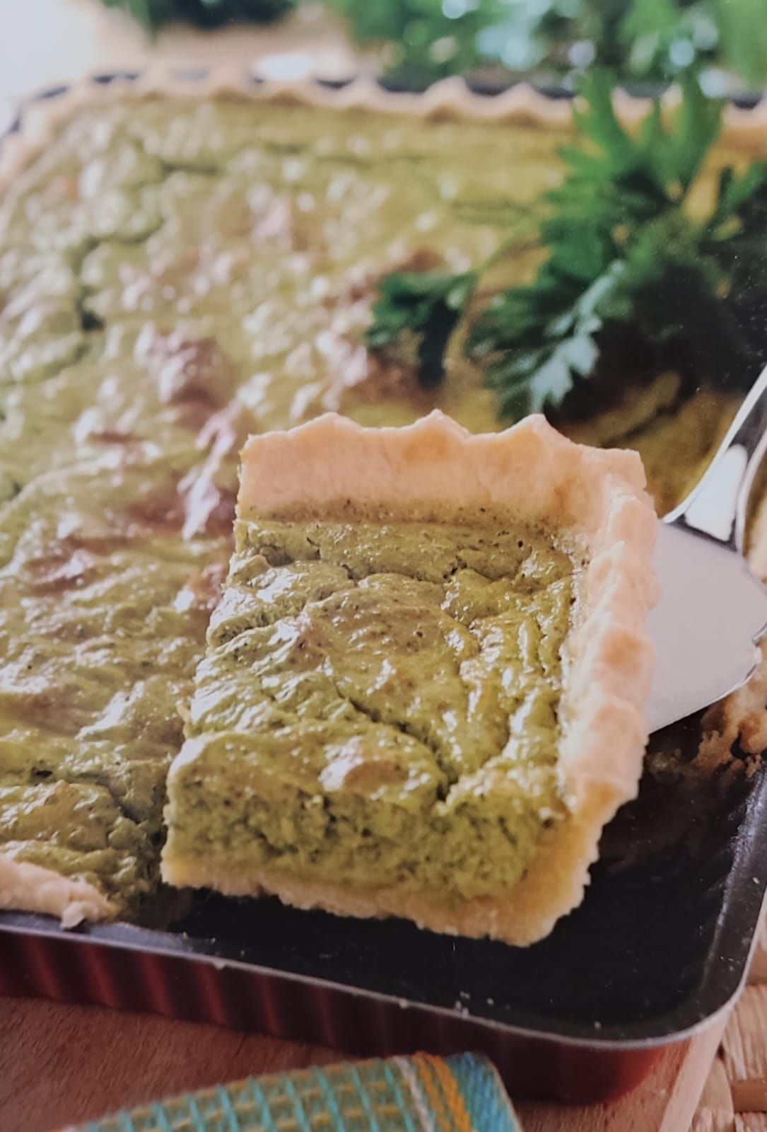 Tarta de ricotta y perejil 