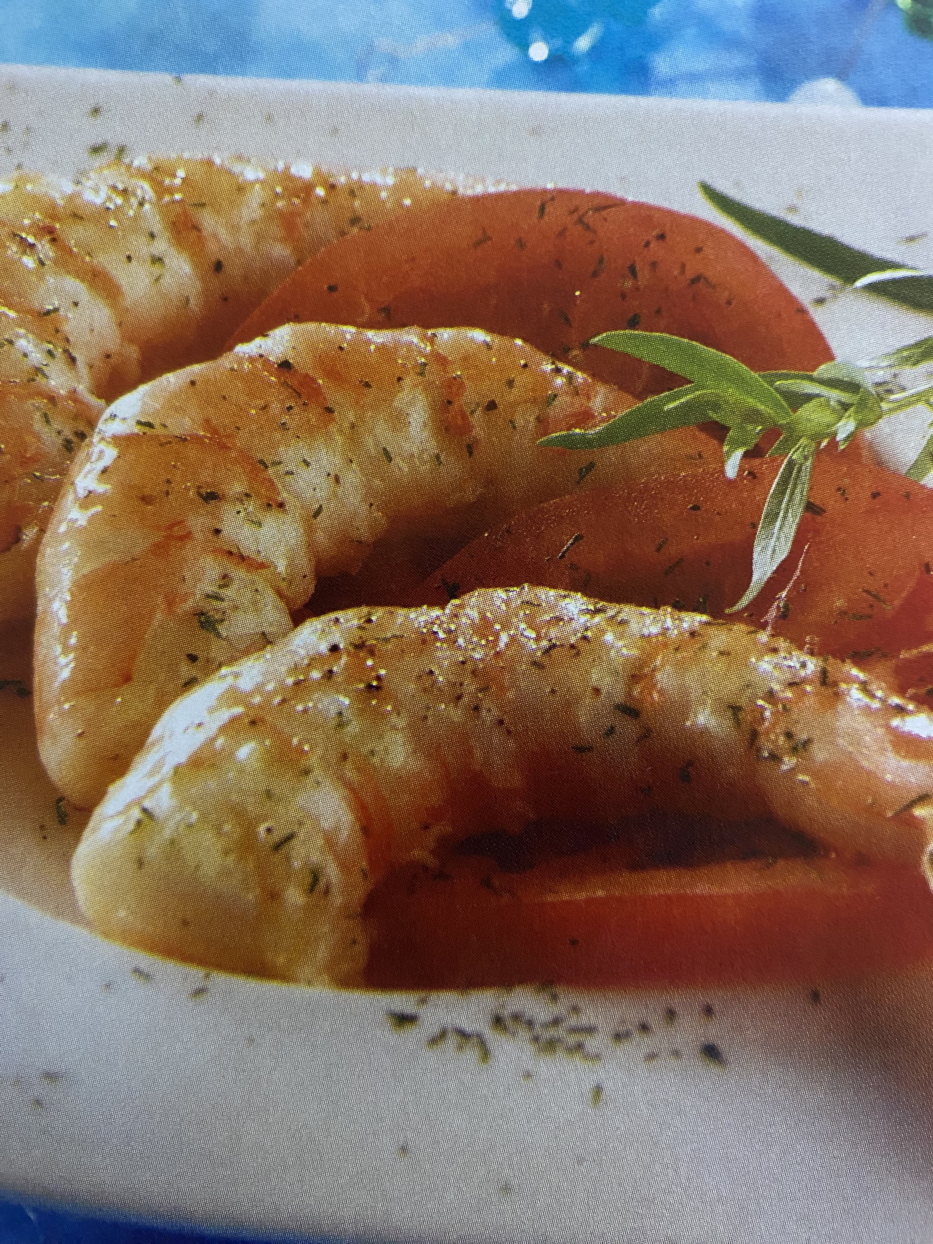 Camarones con aderezo ligero