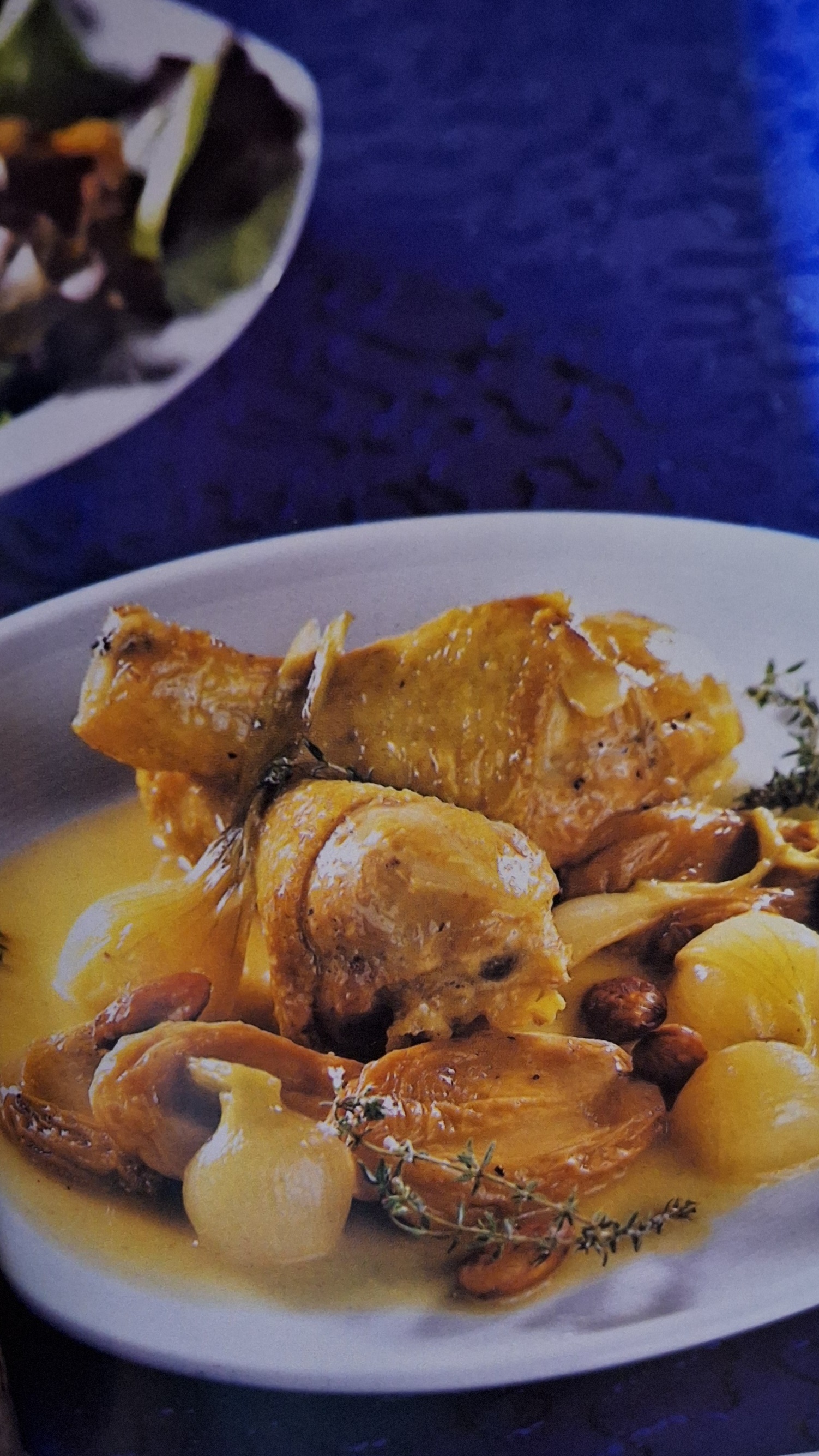 Pollo con chabacanos 