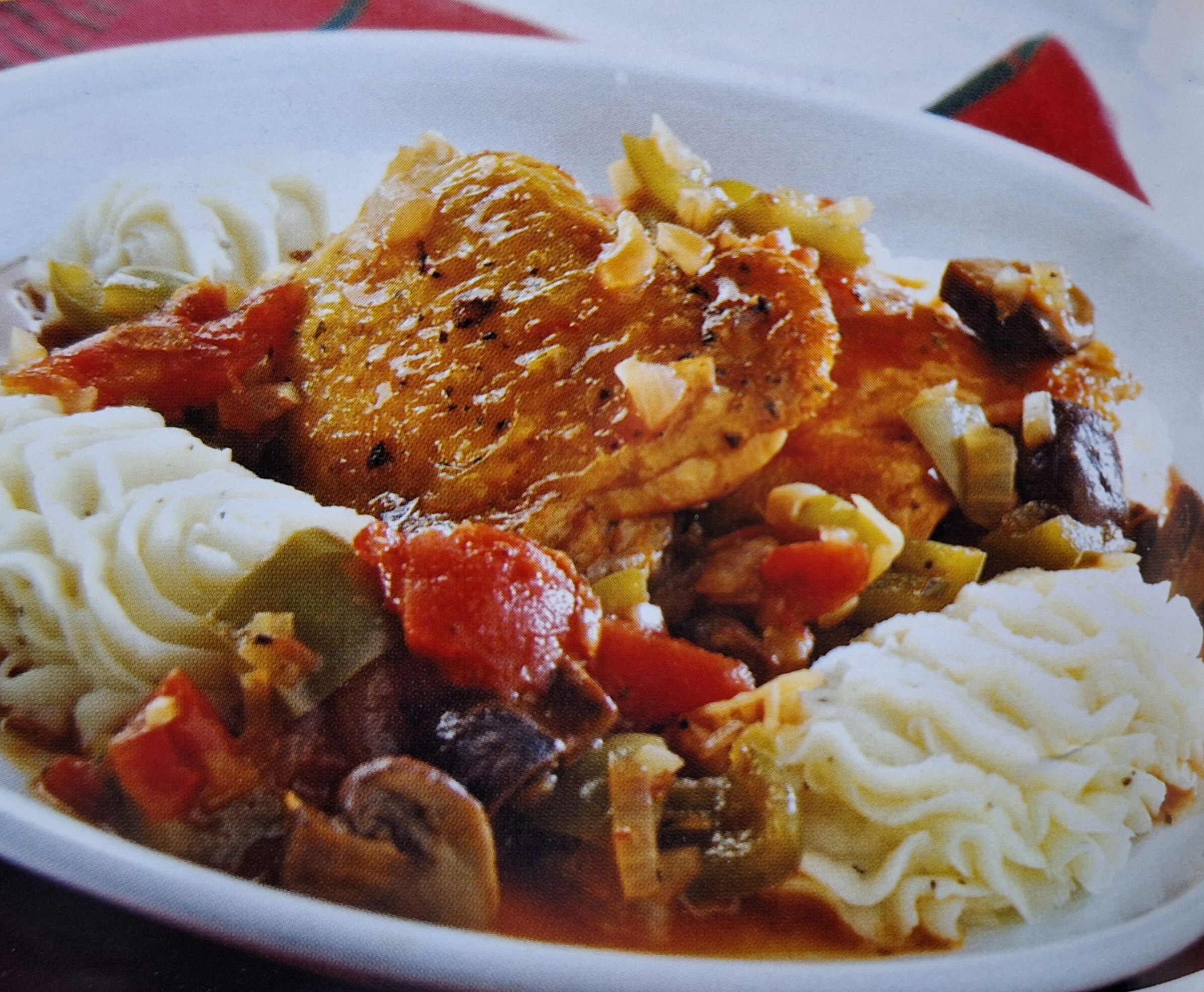 Pollo a la cazadora 	