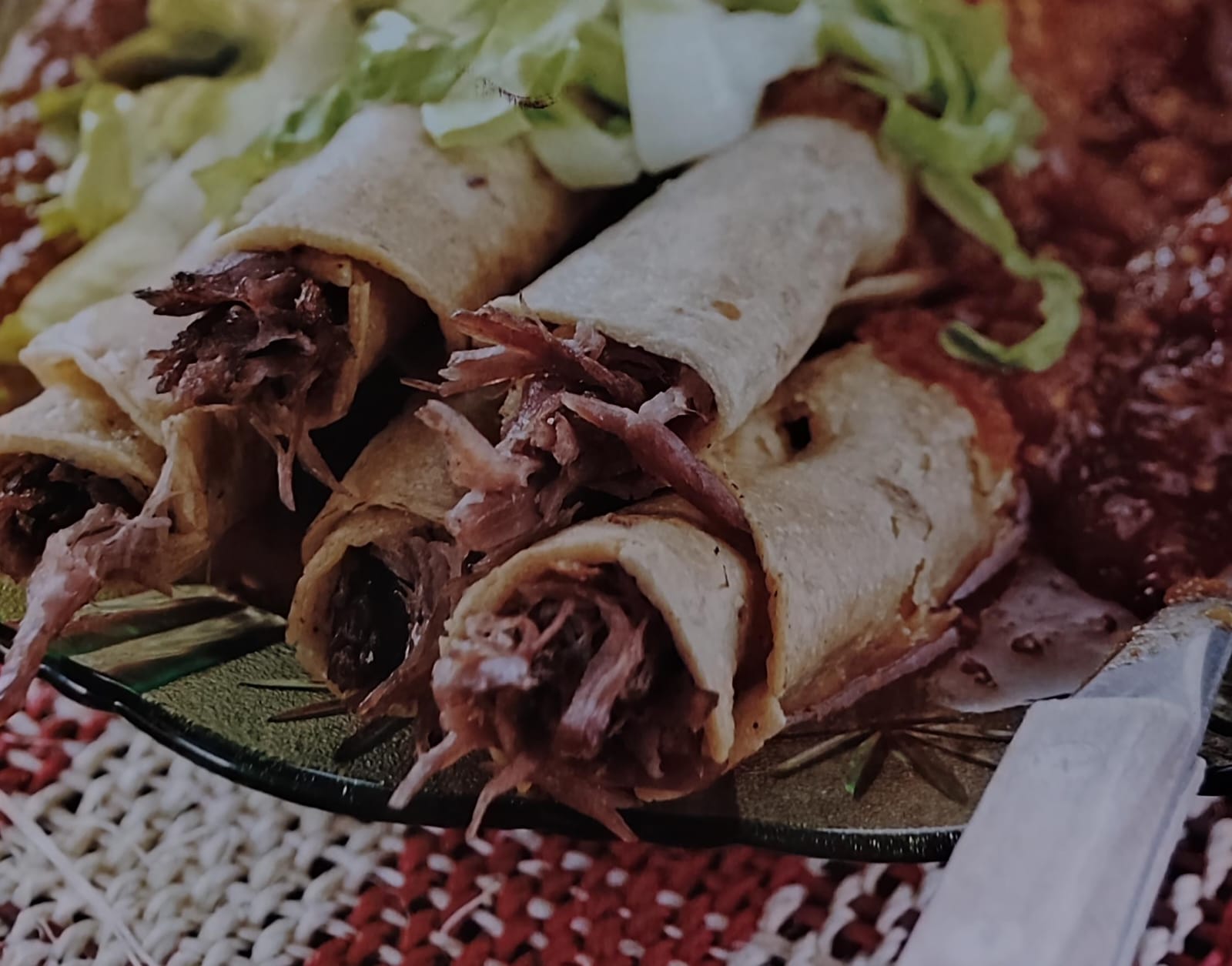 Flautas de res ahogadas 