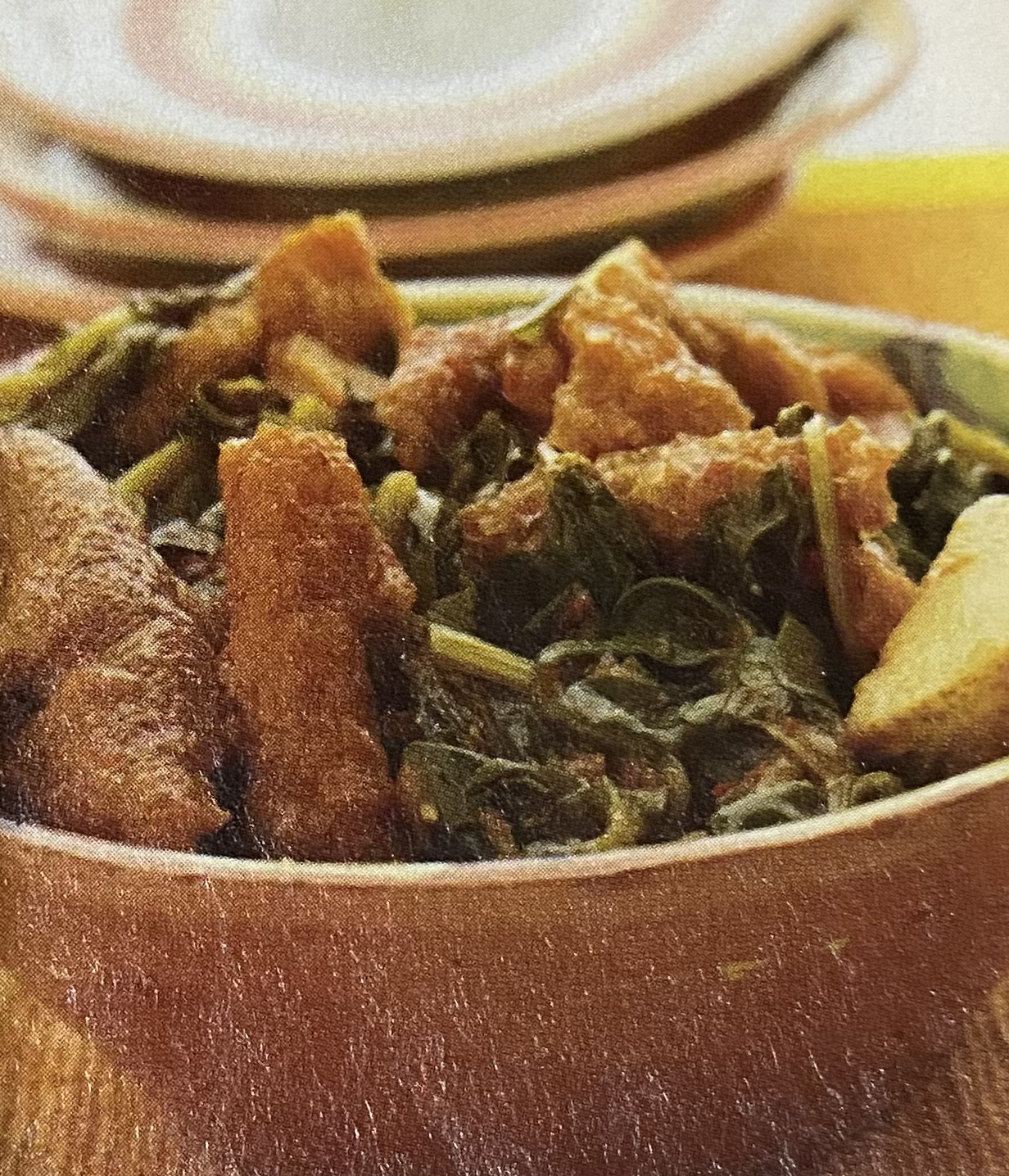 Chicharrón en verdolagas 