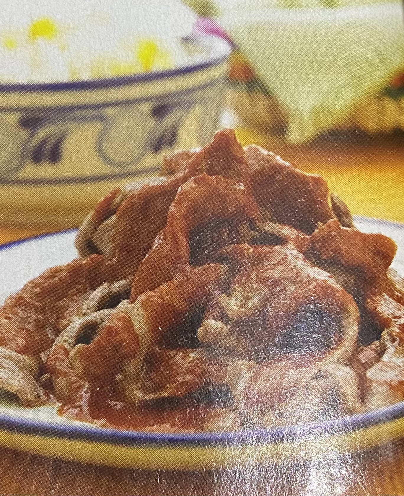 Fajitas en salsa de Chile ancho