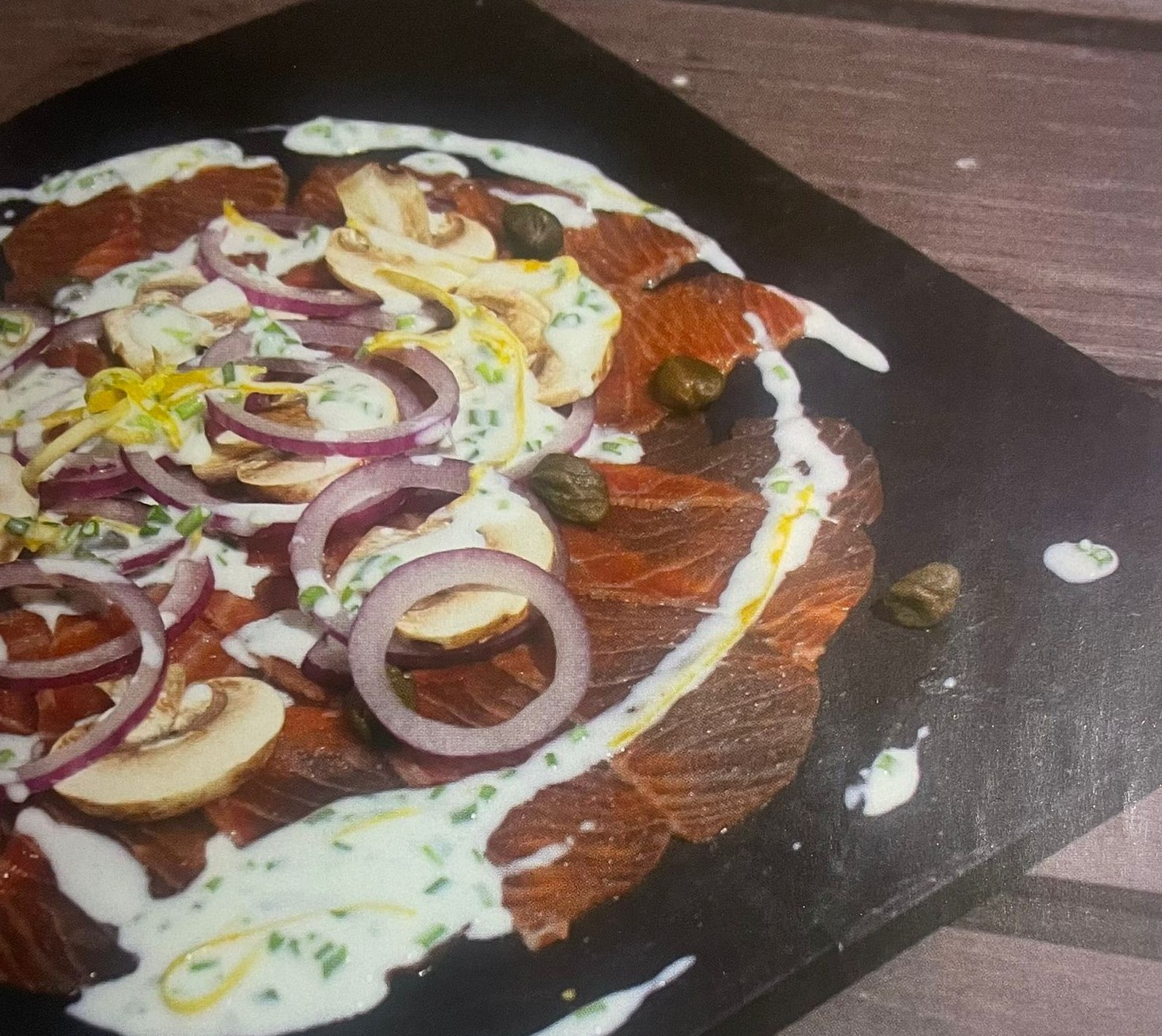 Carpaccio de salmón 