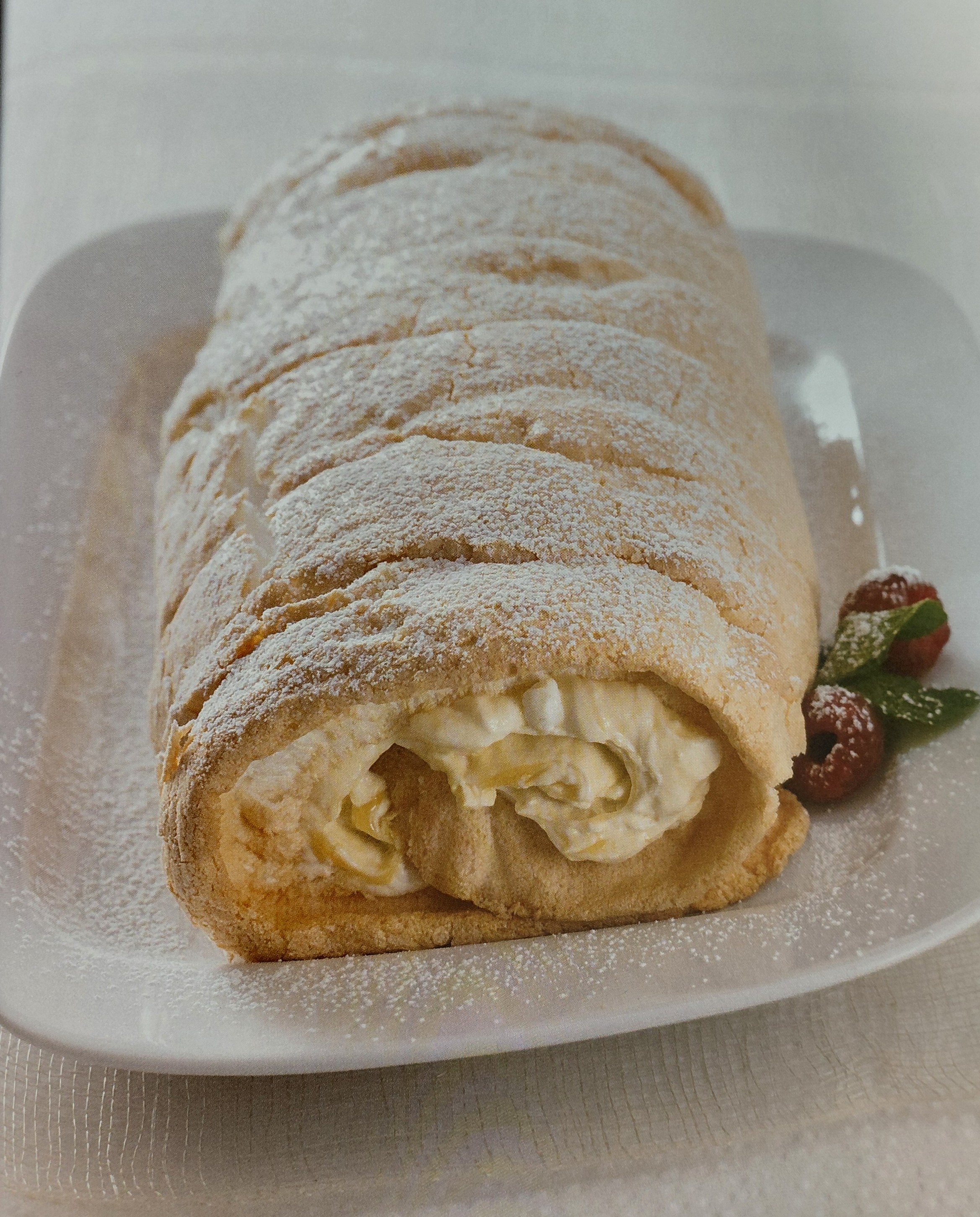 Brazo de gitano de merengue de limon 