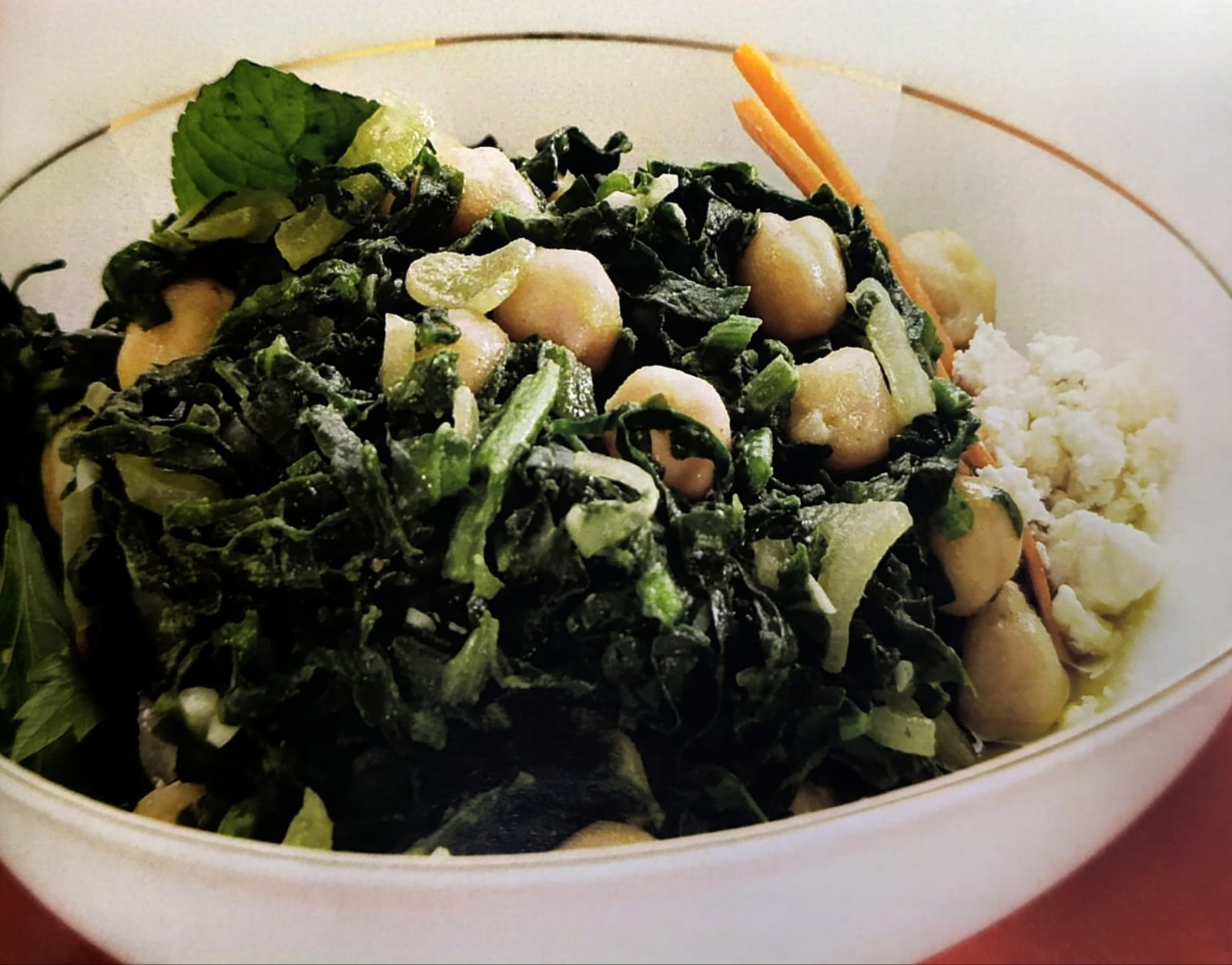 Garbanzos con espinacas