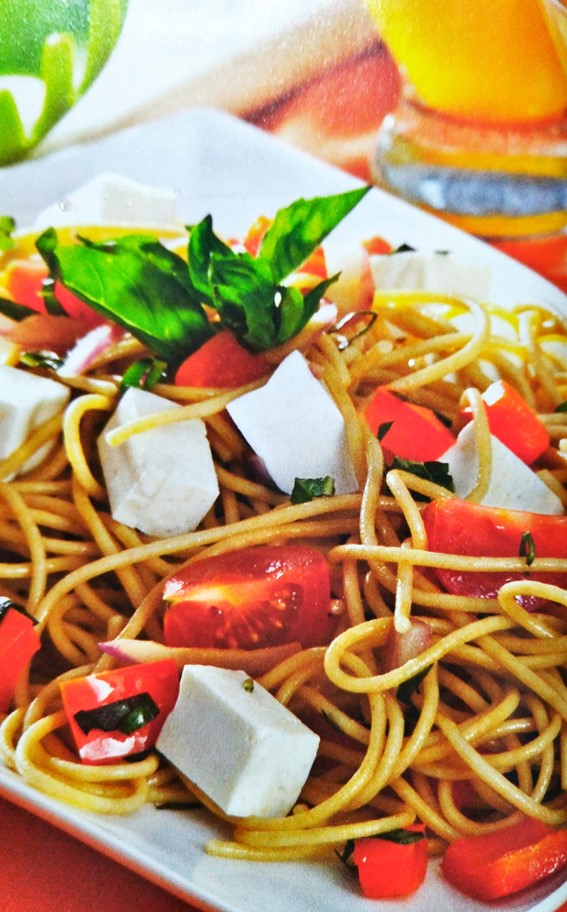 Espaguetti con albahaca 