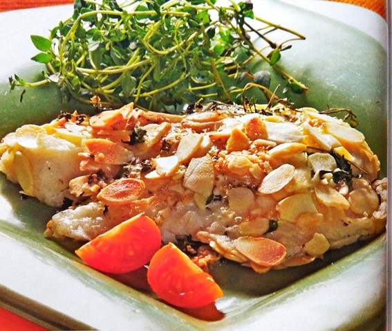 Pescado con Almendras