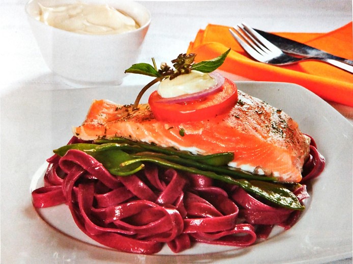 Salmón a las hierbas finas 