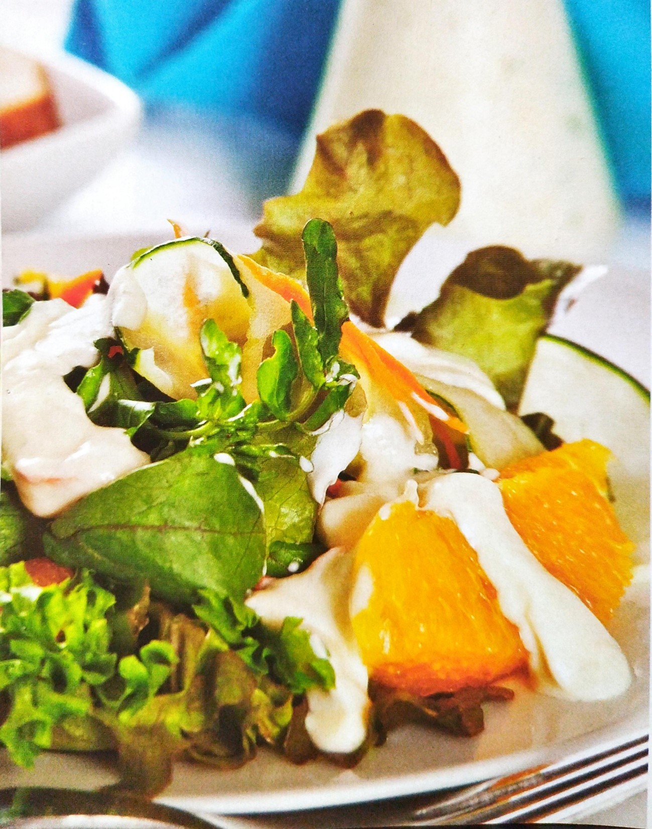 Ensalada mixta con cítricos