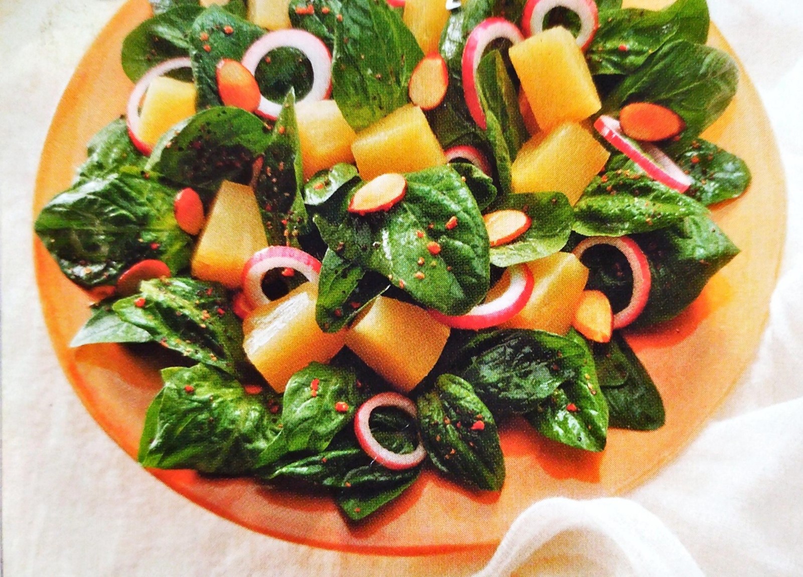 Ensalada de espinaca