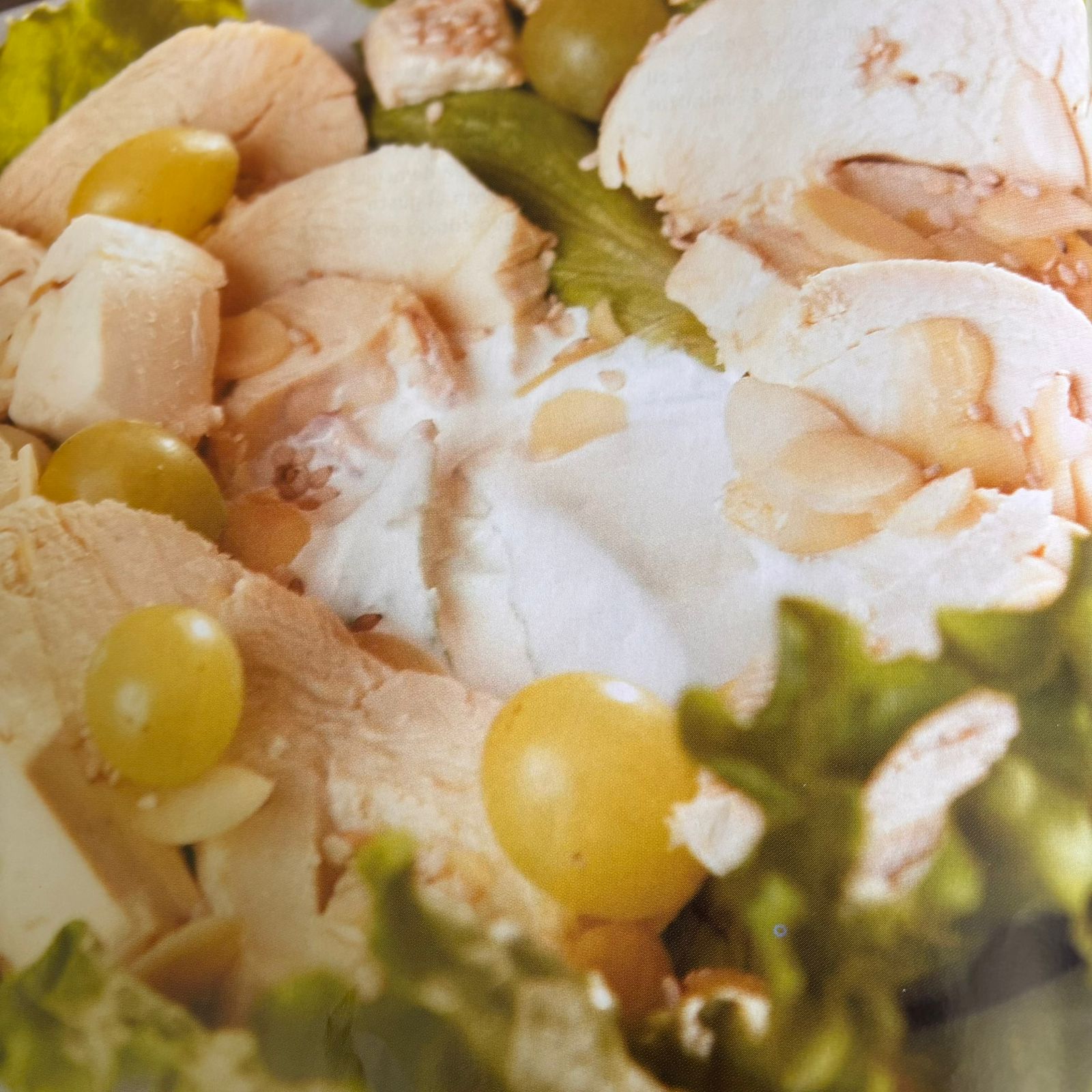 Pollo a la uva