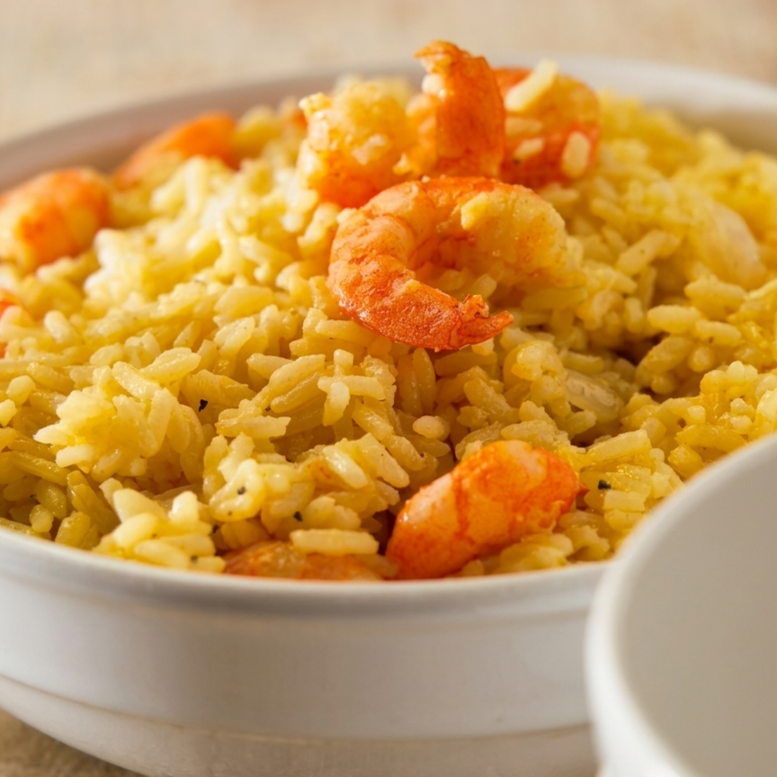 Arroz con camarones