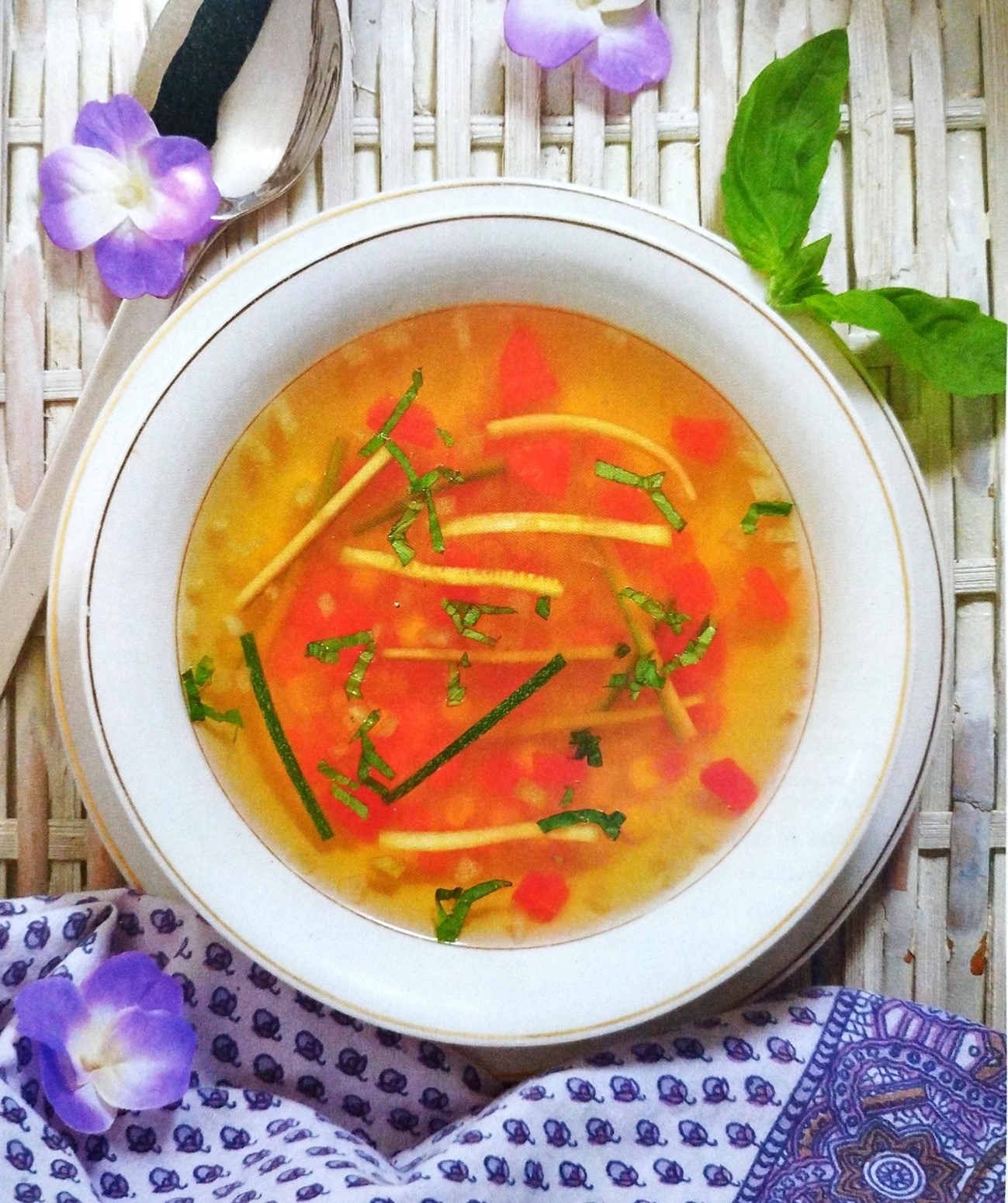 Sopa huerto veraniego 