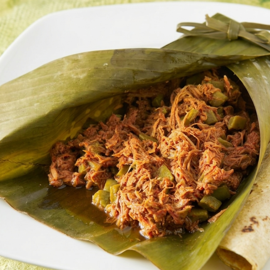 Barbacoa con nopales