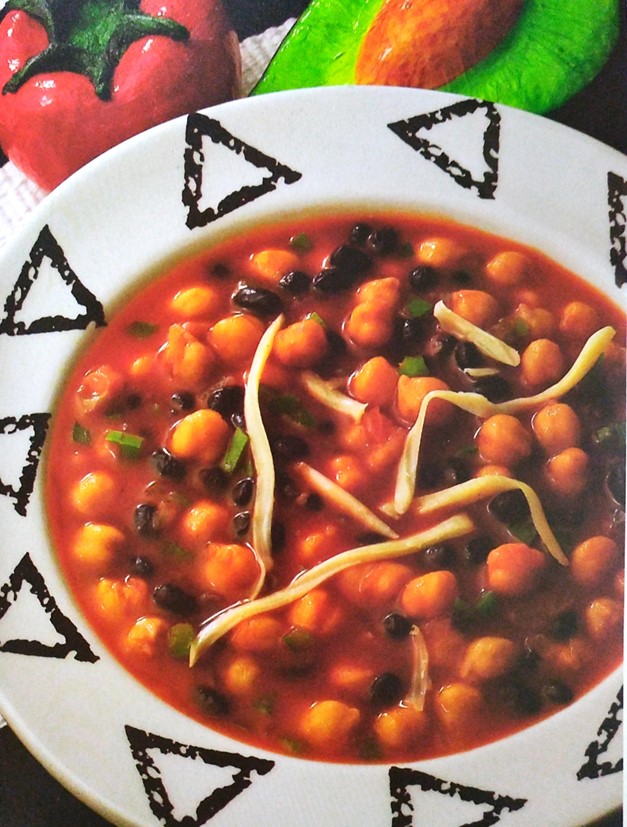 Sopa de Frijol y Garbanzo 