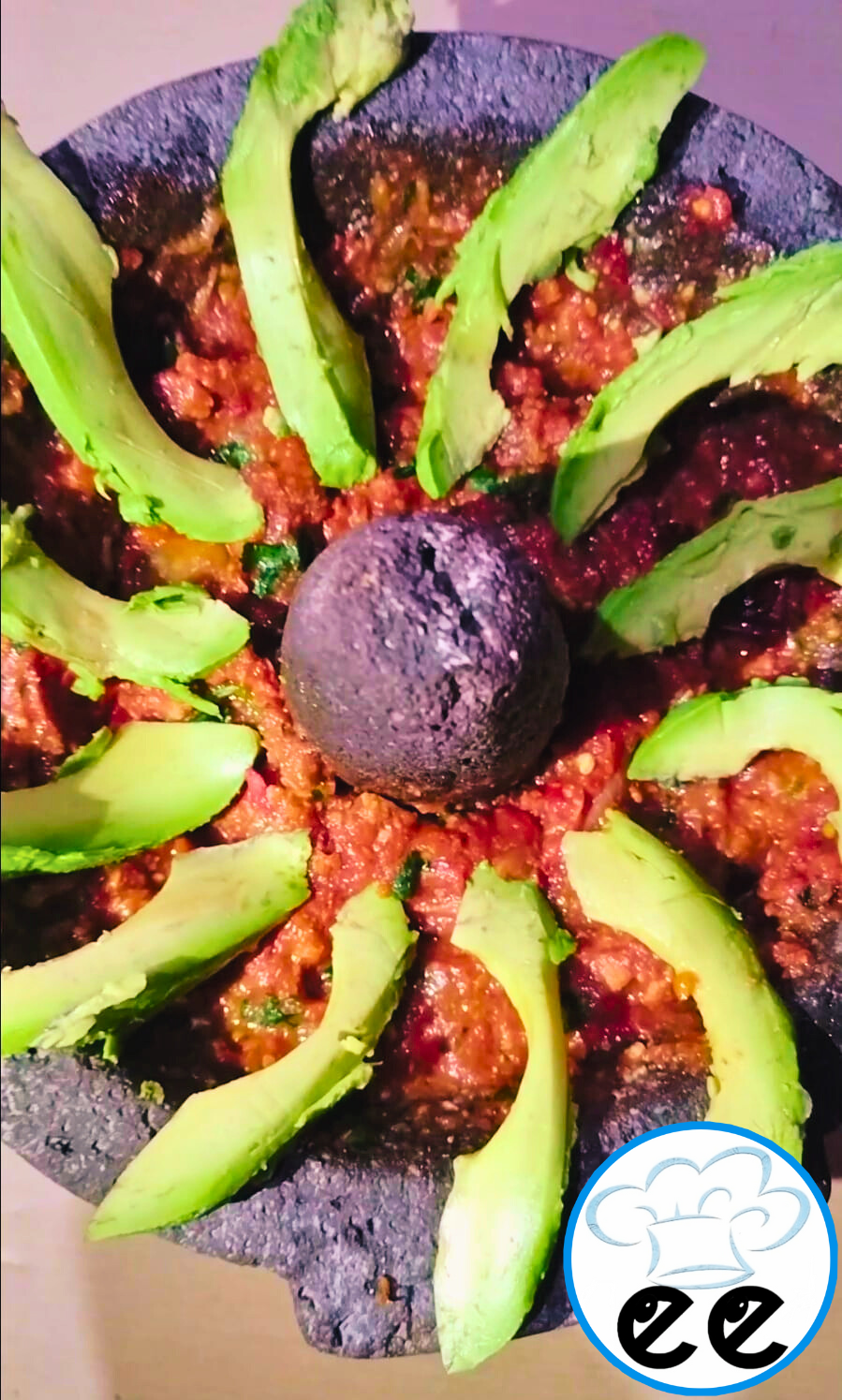 Salsa roja de molcajete