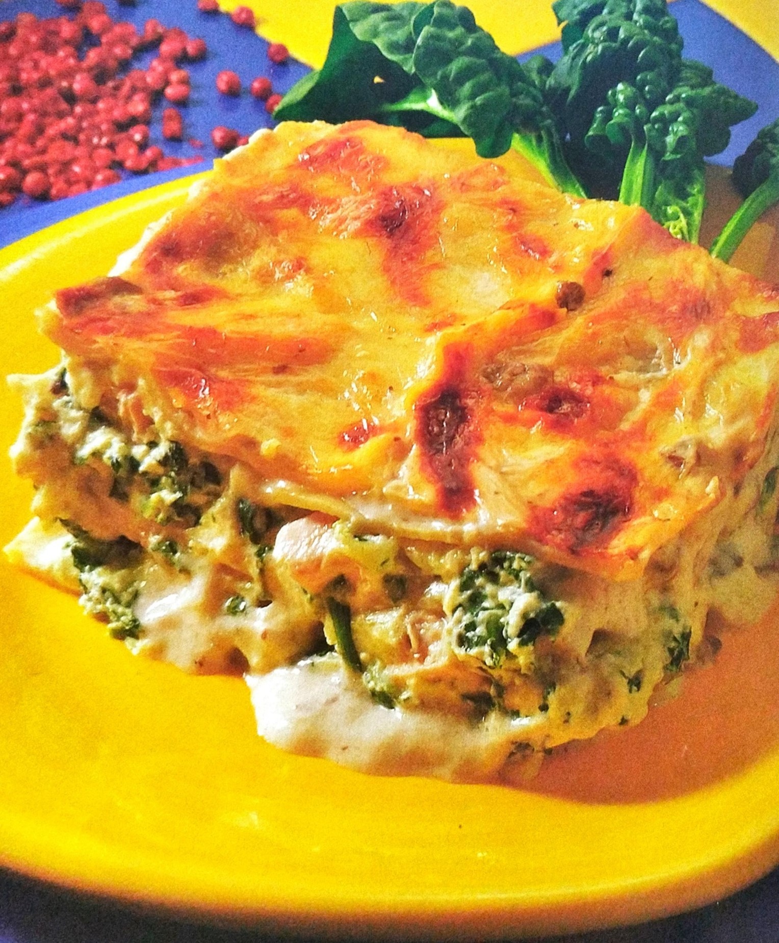 Lasaña de Pollo y Espinacas 