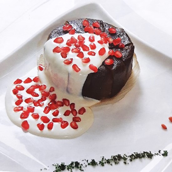 Chiles en nogada con guayaba