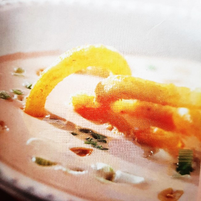 Sopa De Papa Con Cacahuates