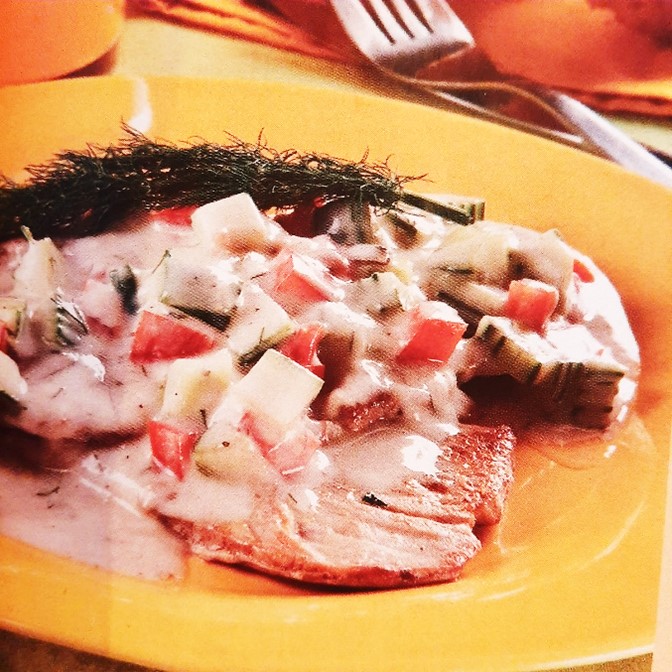 Atún en Salsa de Pepino