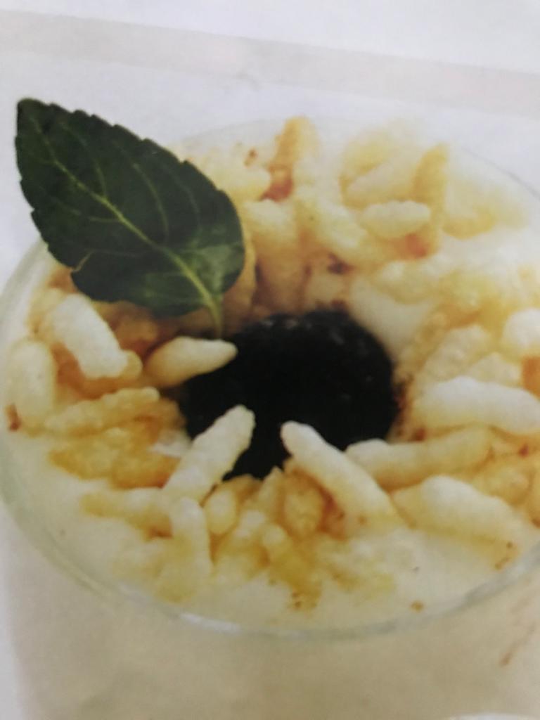 Espuma de arroz con leche