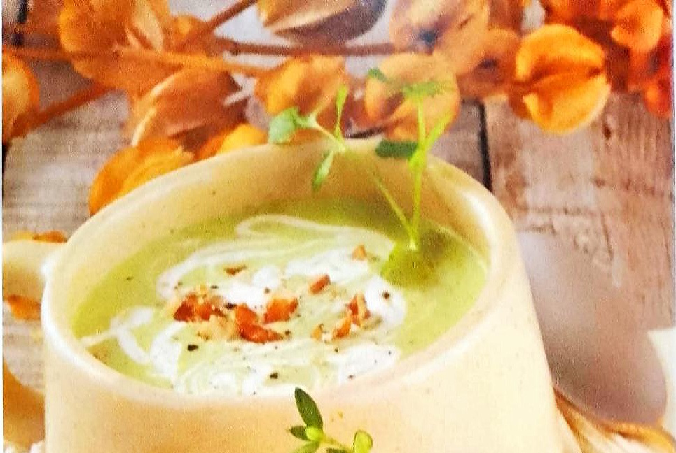 Crema de cilantro con nuez