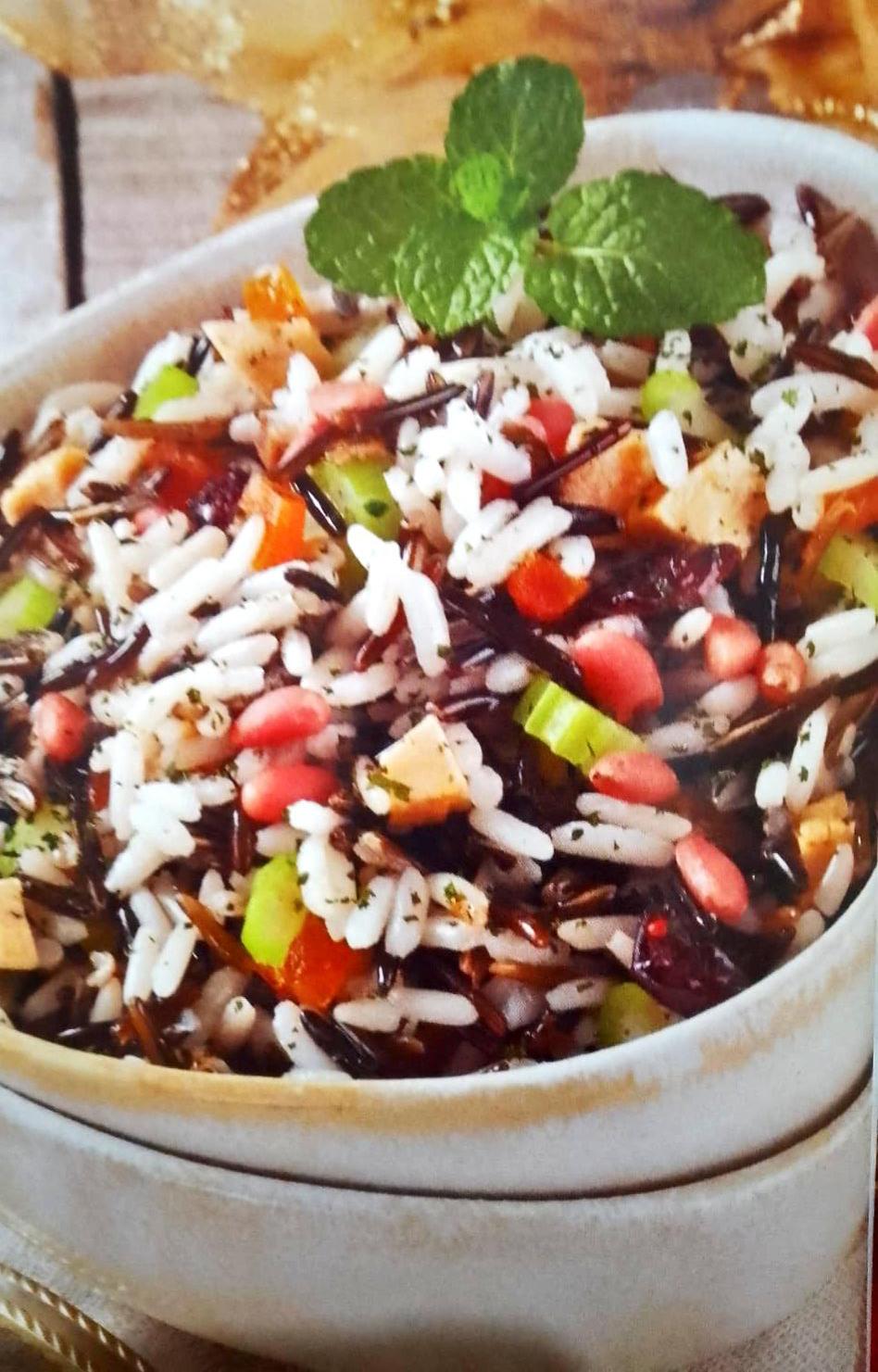 Arroz salvaje con frutos secos 