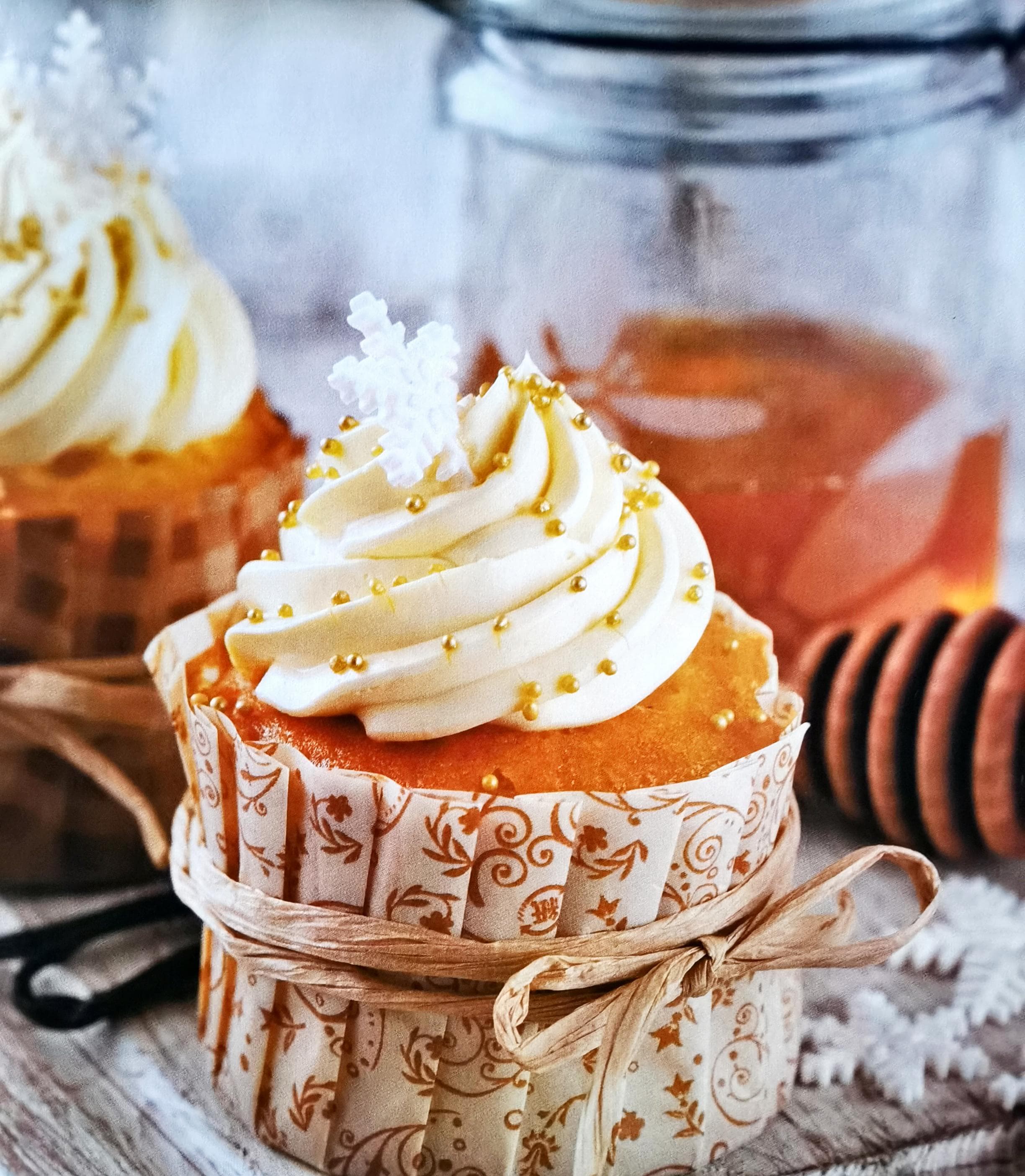 Cupcake de vainilla y miel