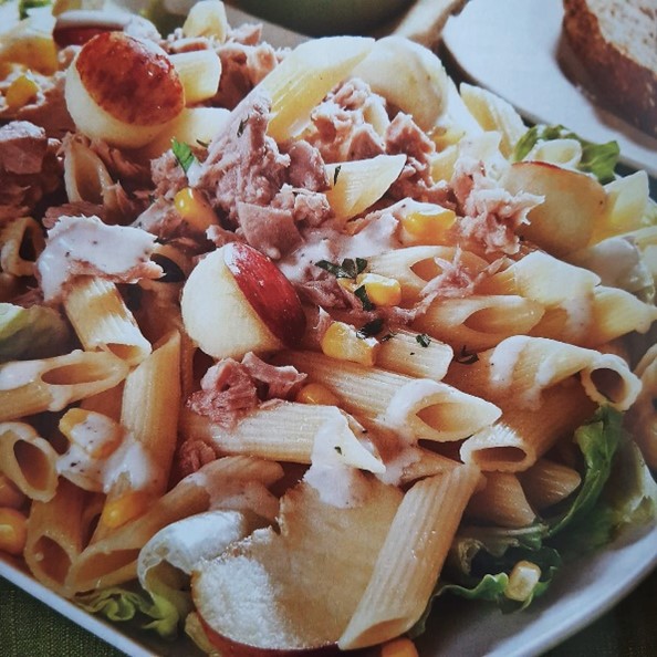 Pasta Con Atún y Manzana