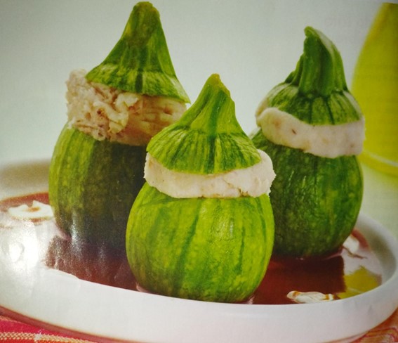 Calabazas Rellenas de Papa y Atún 