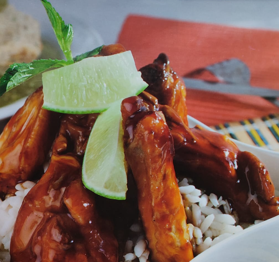 Alitas con salsa de soya 