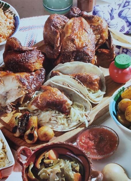 tacos de pollo rostizado estilo la calle 