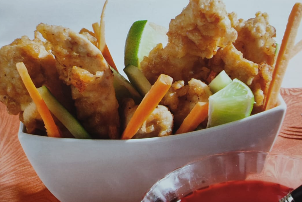 Tiras con salsa chipotle 