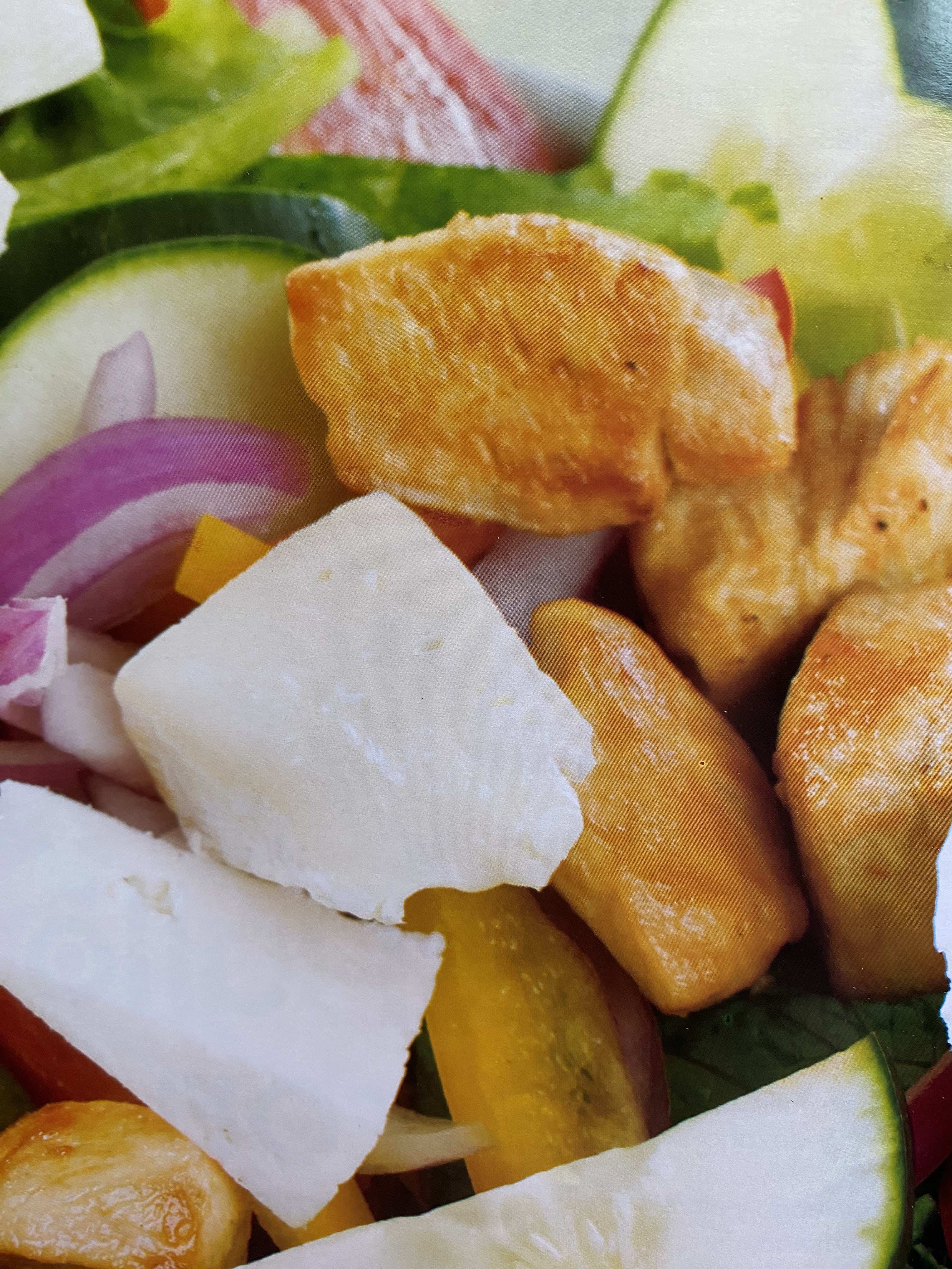 Ensalada griega con pollo 