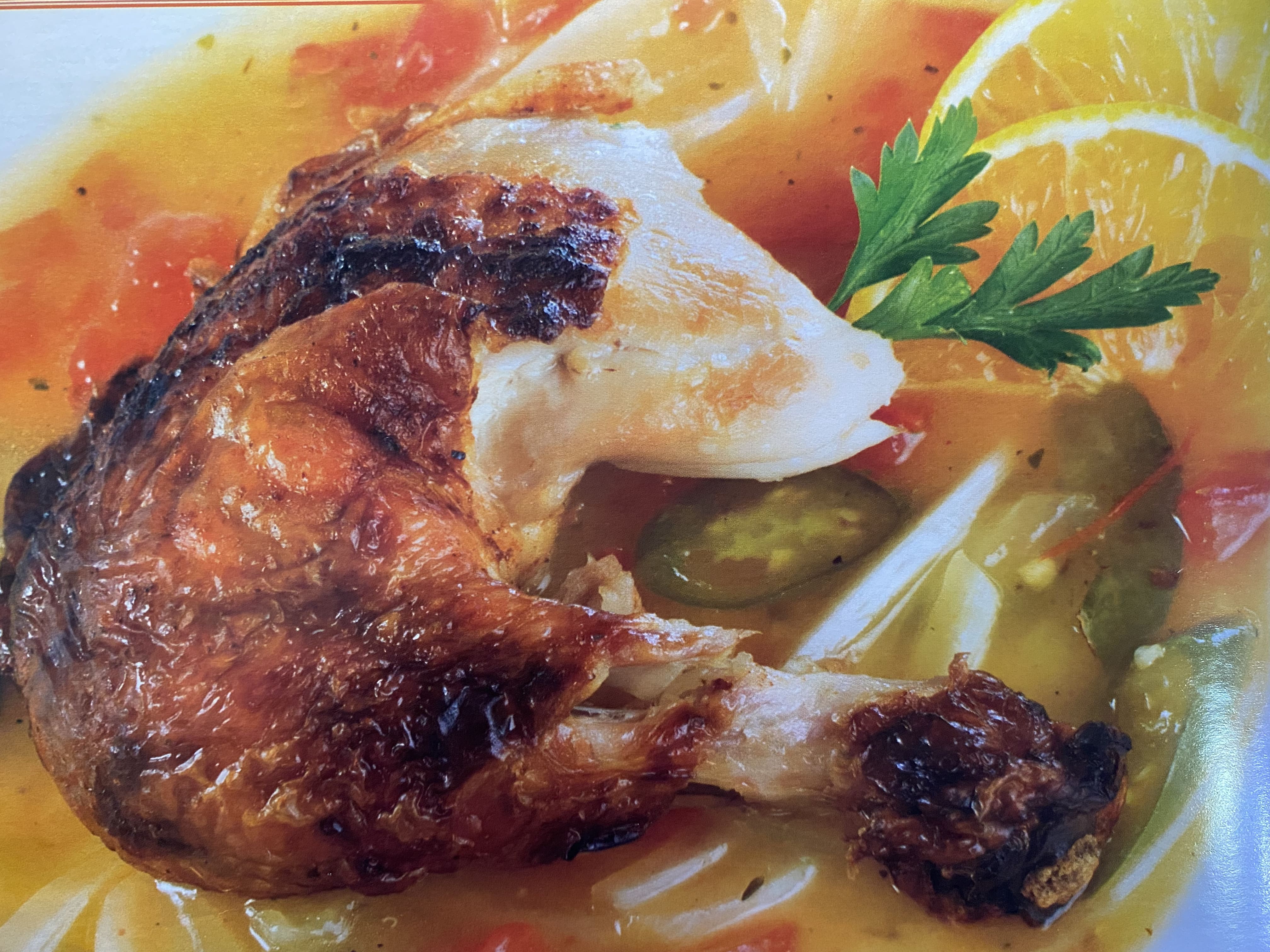 Pollo a la naranja 