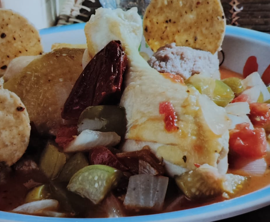 Entomatado con pollo 