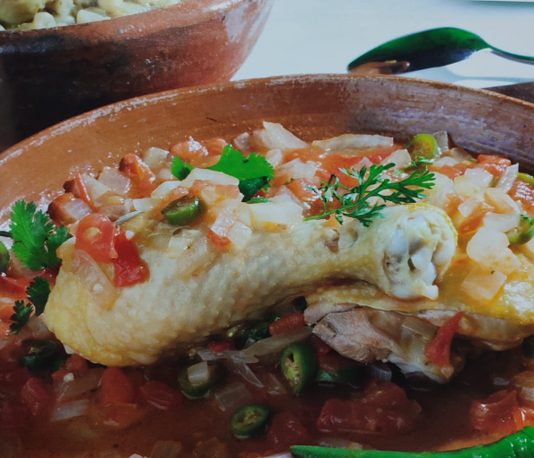 Pollo empanizado a la mexicana