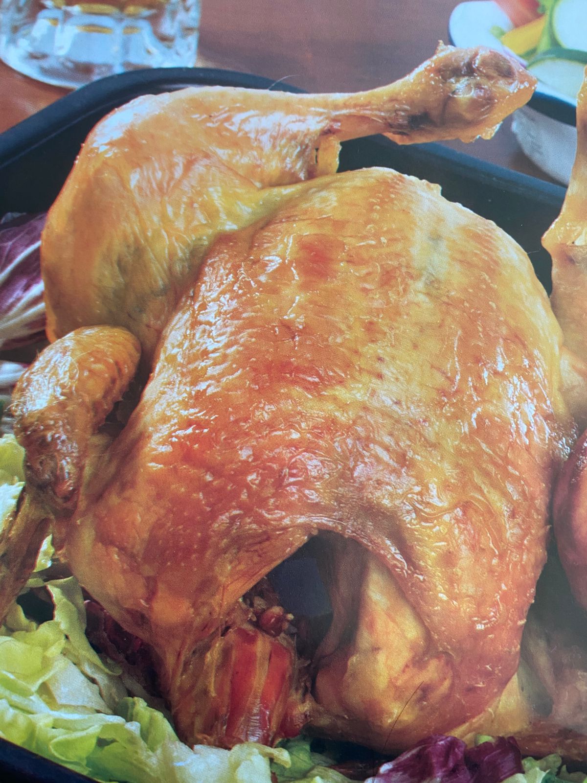 Pollo violado estilo chef 