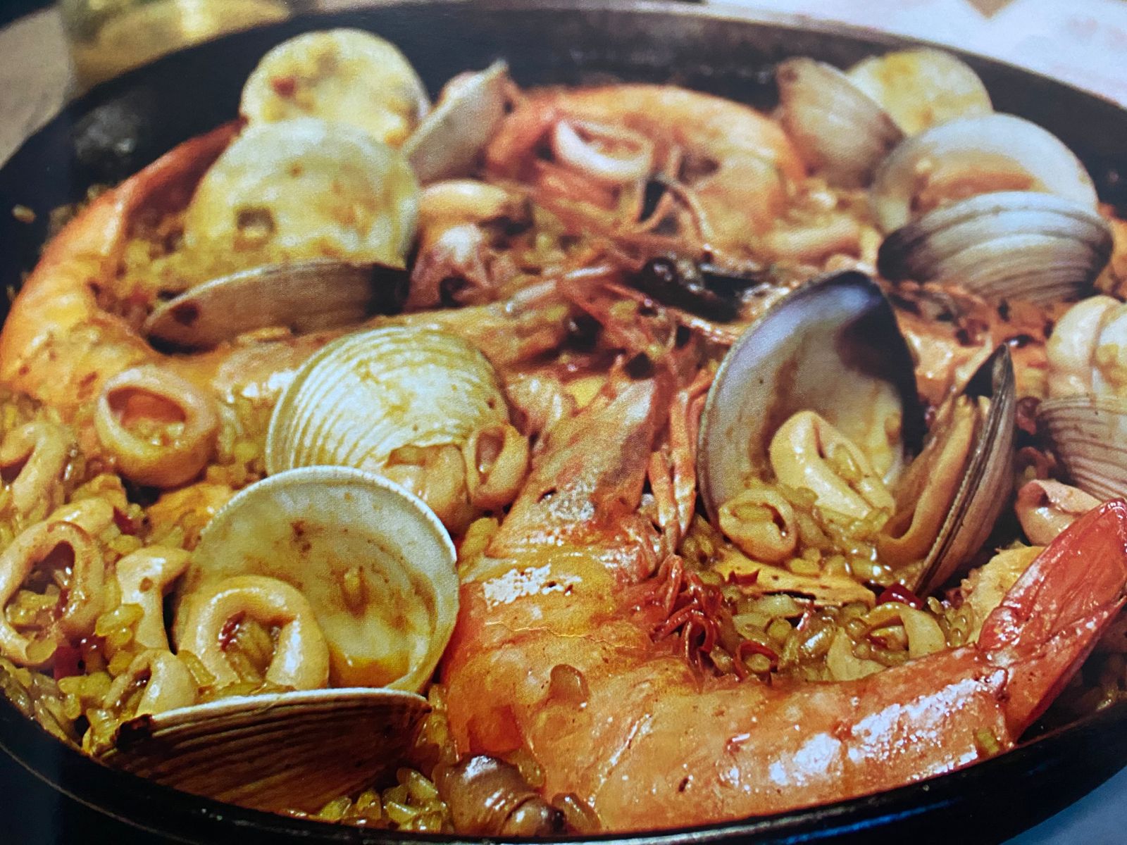 Paella Sencilla de mariscos