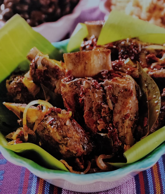 Barbacoa a los tres chiles 	