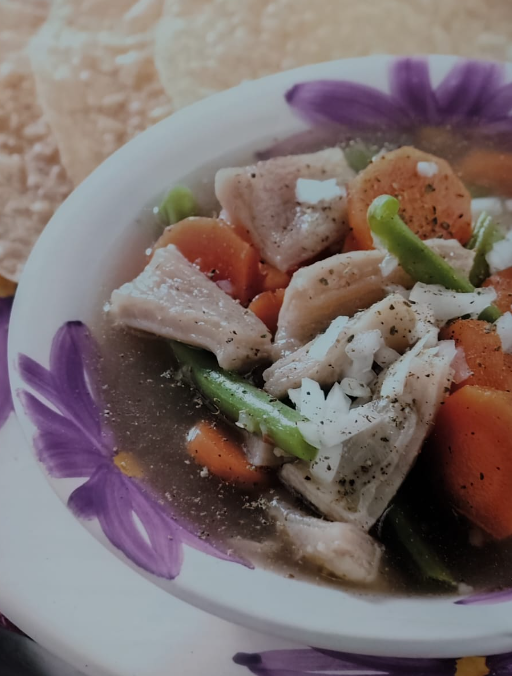 Pancita con verduras