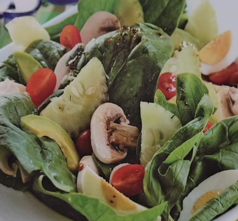 Champiñones con huevo 	