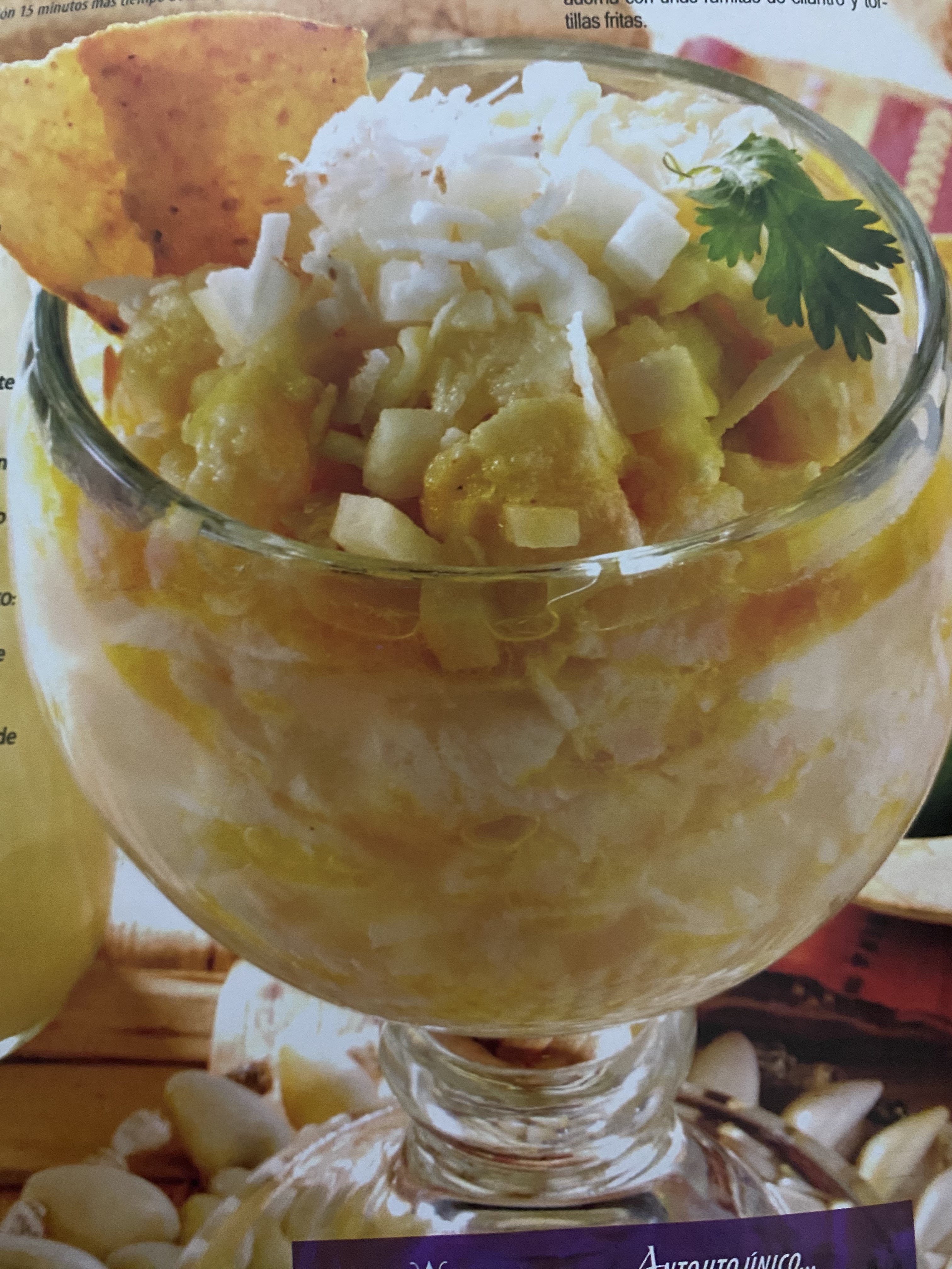 Ceviche de pescado al coco