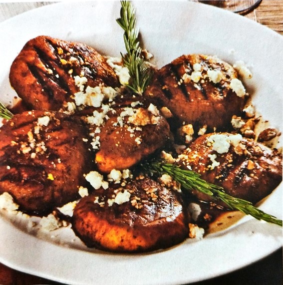 Portobellos con azafrán