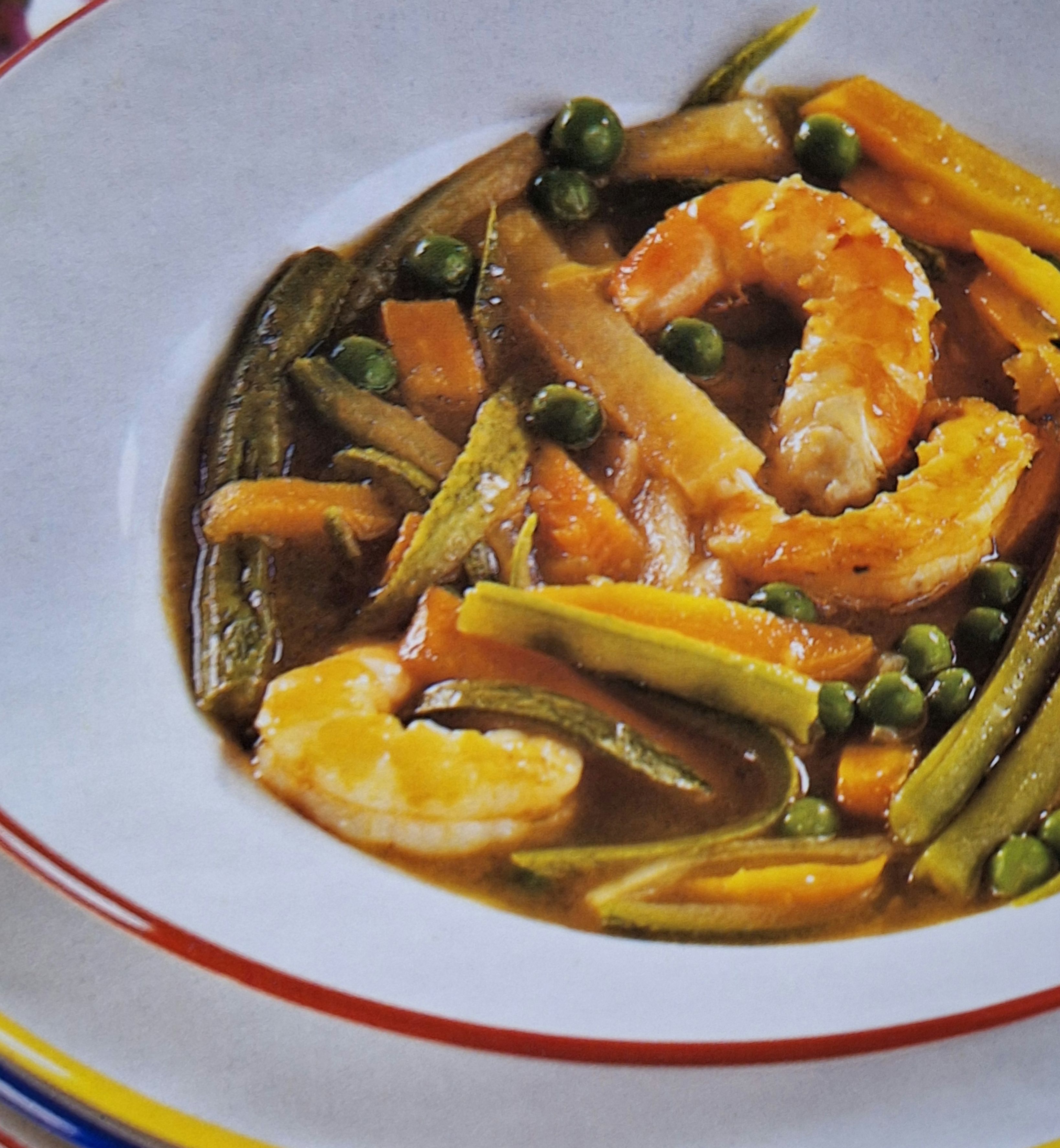 Juliana con camarones 