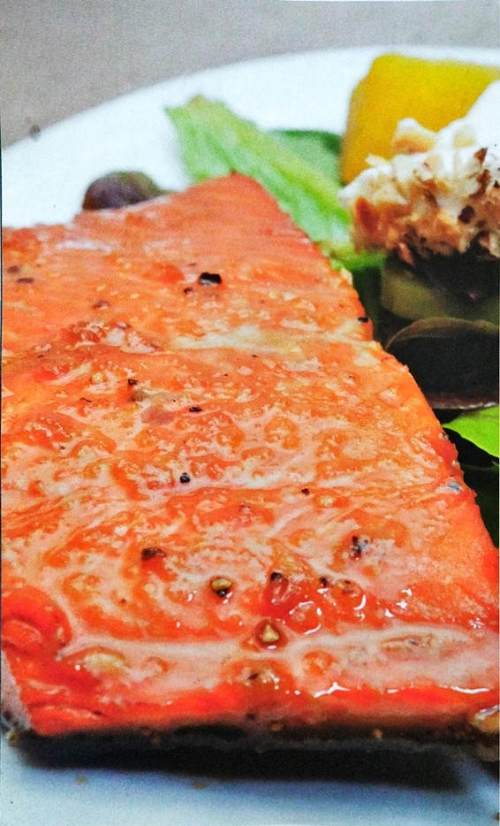 Salmón con glaseado oriental